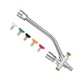 thumbnail image 1 of Mosiee 1/4" Extension Pole Dual Connector Nozzle For Pressure Washer Foam Sprayer, 1 of 7