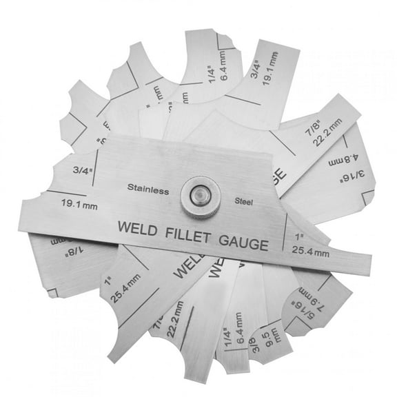 Fillet Weld Gauge Gage,Welding Gauge Gage Test Ulnar Welder Inspection Gauge Both Inch And Metric for Testing of Boilers,Bridges,Shipbuilding,Pressure Vessels