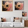 thumbnail image 4 of Designart "Simplistic Whirl Pink Ceramics" Abstract Spirals Picture Framed Wall Decor, 4 of 5