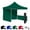 Green, variant on Red 10x10 Instant Canopy Tent with 1 Full Wall and 2 Half Walls - Commercial Grade Steel Frame with Water-Resistant Canopy Top and Sidewalls - Bonus Canopy Bag and Stake Kit Included (5 Colors)