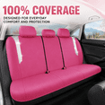 thumbnail image 3 of PIC AUTO Car Seat Covers - Sparkly Hot Pink Leather with Bling Glitter, Full Set, Waterproof, Airbag Compatible, Universal Fit, 3 of 8