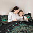thumbnail image 5 of Homewish Hippie Life Tree Bedding Comforter Set, Vintage Mystic Western Plant Twin Comforter Sets, Boho Mandala Damask Reversible Bedding Set, Super Cozy Room Decor, 2-Piece, 5 of 8