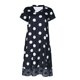 thumbnail image 3 of Vestido De Las Señoras Vestido de lunares para mujer Vestido transpirable con estampado femenino para vacaciones (Negro XXL) Cgtredaw para Mujer Negro T XL, 3 of 9