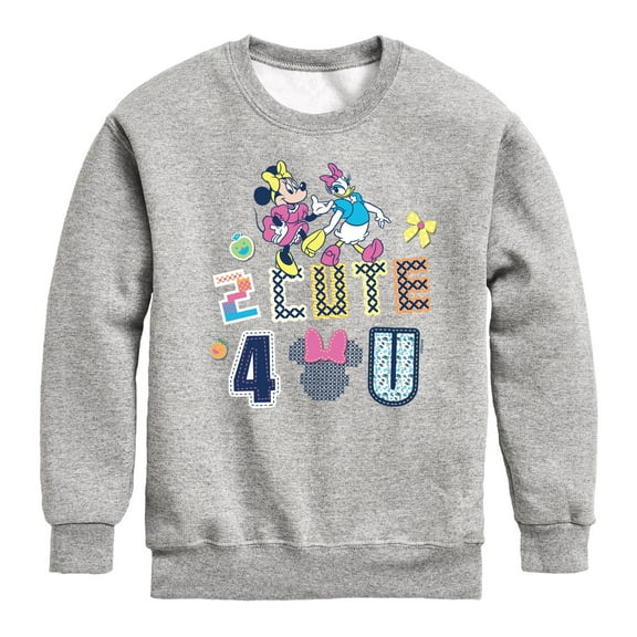 Disney - Two Cute Four You - Toddler & Youth Crewneck Fleece Sweatshirt