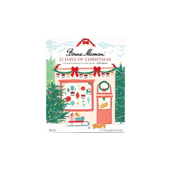 Bonne Maman 12 Days of Christmas Gift Set, 1 Ounce Jars (Pack of 12)