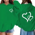 thumbnail image 4 of GiLiling Cute Hoodies for Teen Girls and Boys Trendy Preppy Hooded Sweatshirts Oversized Long Sleeve Shirts Clothes ﻿ (Green, 5-6 Years), 4 of 8