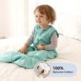 thumbnail image 5 of 3 Pack-Lightweight Summer Baby Sleep Sack 12-18 Months 100% Cotton Breathable Sleeping Bag 2-Way Zipper Wearable Blanket Toddler Sleep Sack 0.5 Tog, 5 of 7