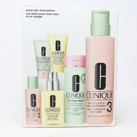 Clinique Great Skin Everywhere 6 Pcs Skin Care Set / New With Box
