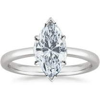 Classic Marquise Cut Diamond Wedding Engagement Ring For Women In 925 Sterling Silver 14K White Gold Plating