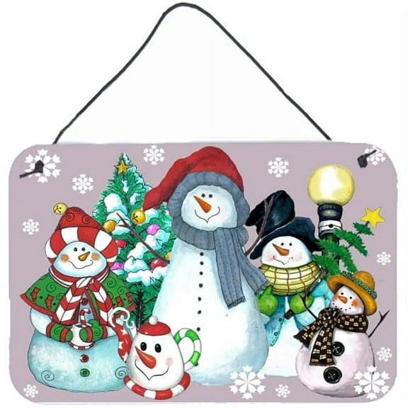 Carolines Treasures PJC1084DS812 Snowman Collection For the Holidays Wall or Door Hanging Prints 8x12 multicolor