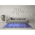 thumbnail image 3 of Ahgly Company Indoor Square Oriental Blue Traditional Area Rugs, 5' Square, 3 of 4