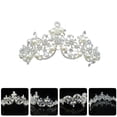 thumbnail image 4 of KAKOWELY Corona de novia con diamantes de imitación y perlas barrocas, accesorio para el cabello, 4 of 4