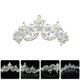 thumbnail image 4 of KAKOWELY Corona de novia con diamantes de imitación y perlas barrocas, accesorio para el cabello, 4 of 4