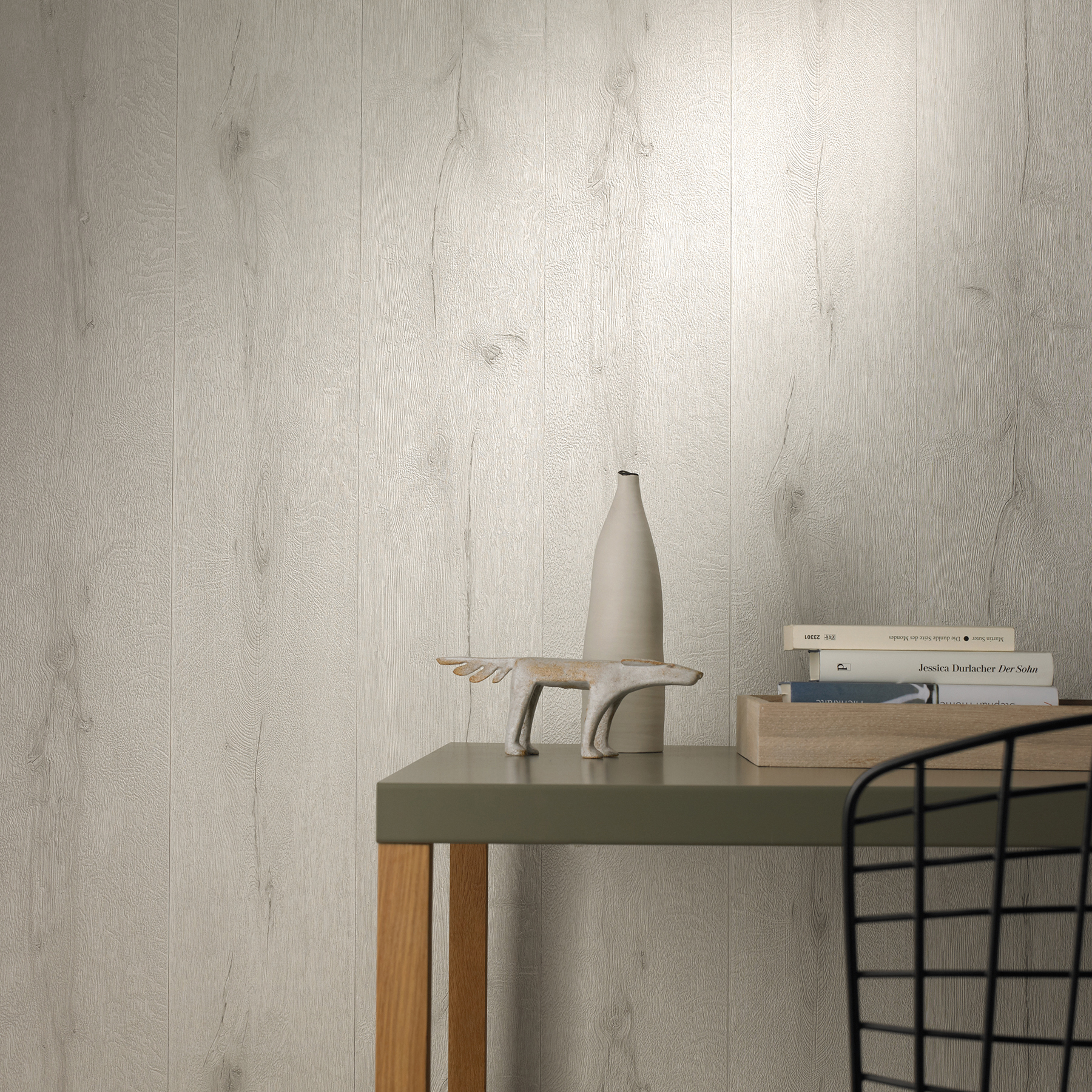 Advantage Appalacian Cream Wood Planks Wallpaper
