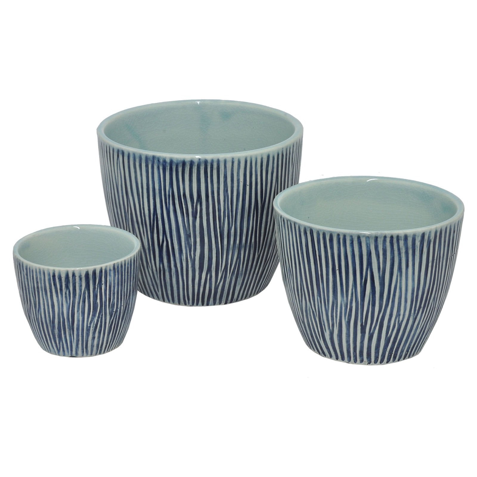 Three Hands Ceramic Planter - Set of 3 - Walmart.com - Walmart.com