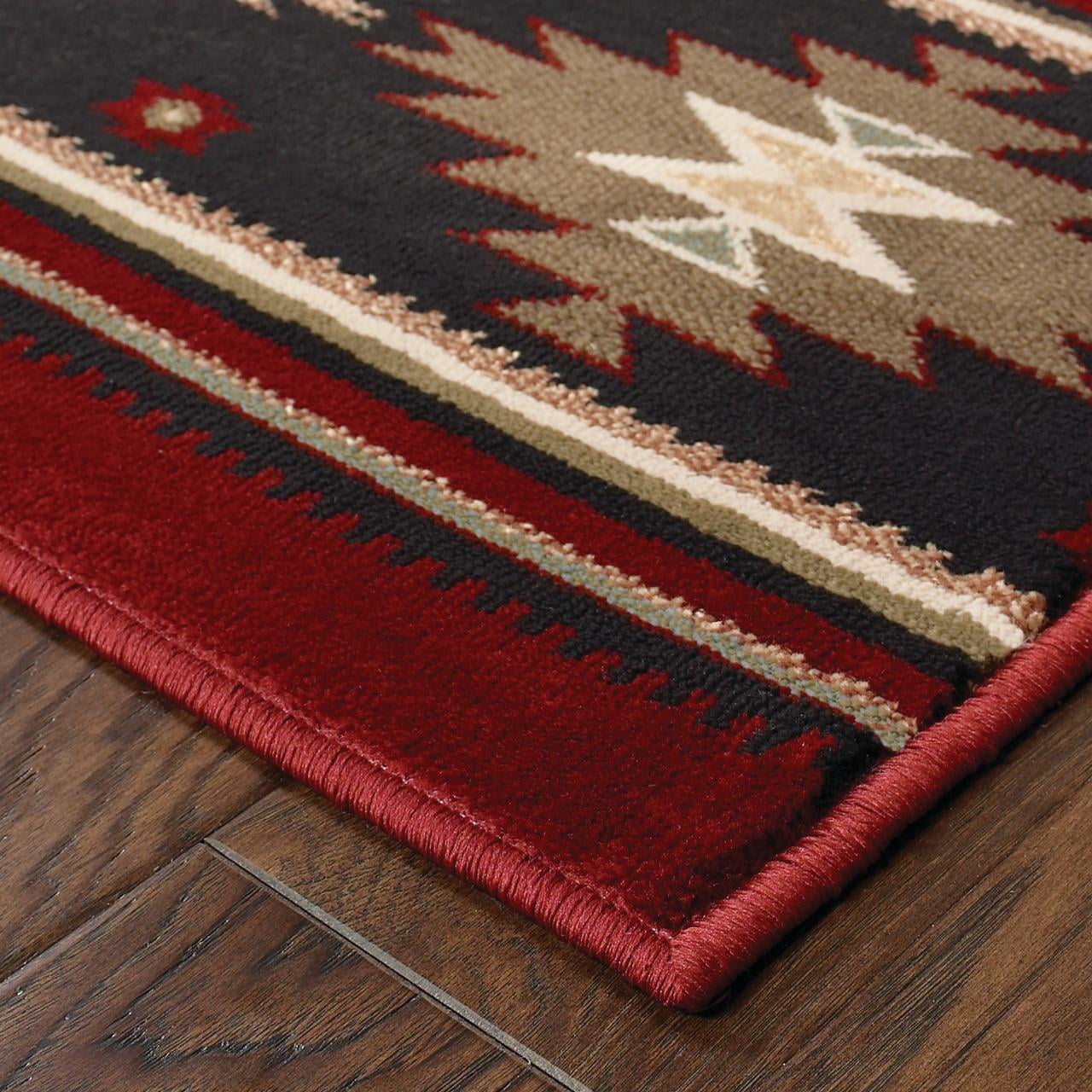 Avalon Home Hamlet Southwestern Transitional Area Rug, Red