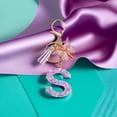 thumbnail image 4 of Llavero con letras de lentejuelas de ensueño para mujer, colgante de mariposa con borla, inicial, monedero, bolsos de suspensión, dijes, llavero de coche, A-Z, 4 of 4