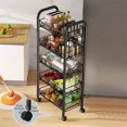 thumbnail image 4 of 5-Tier Wire Shelving Storage rack, Steel Storage Rack for Garage Office Kitchen black, 17.32" W x 10.63" D x 41.34" H, 4 of 9