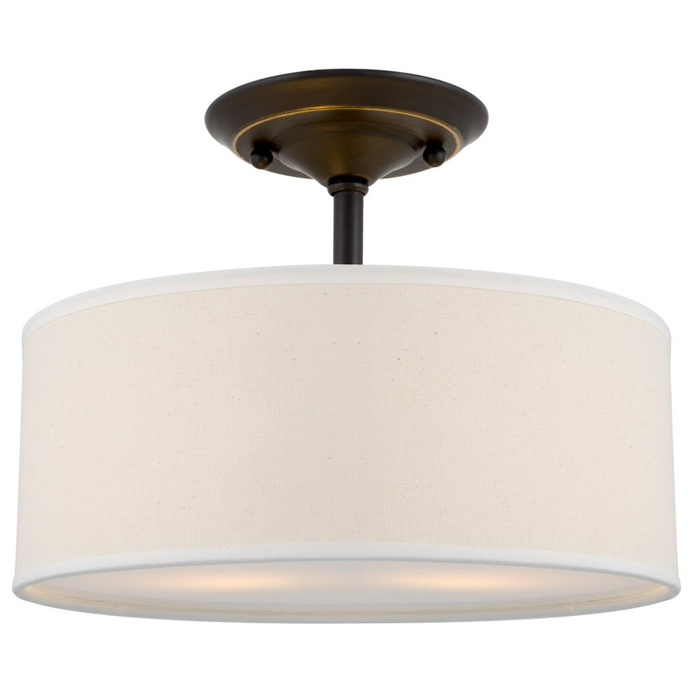 Kira Home Addison 13" 2Light SemiFlush Mount Ceiling Light Fixture w