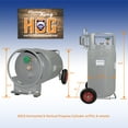 thumbnail image 6 of Flame King 60LB Horizontal & Vertical Propane Cylinder with POL Valve & Built-in Gauge, Gray, 6 of 11