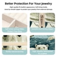 thumbnail image 3 of Polar Bear Travel Portable Square Necklace Organizer Jewelry Box Earring Holder for Girls and Women - Store Rings, Earrings, Necklaces, Bracelets, and More, 3 of 6