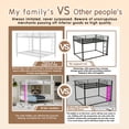 thumbnail image 3 of Leumius Full over Full Metal Bunk Bed Frame with Safety Rails & Ladders, Heavy-Duty Quiet Design for Teens and Adults,White, 3 of 8