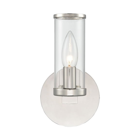WV309001PNCG-Kuzco Lighting-Revolve - 1 Light Wall Sconce-Polished Nickel Finish