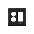 thumbnail image 2 of Nostalgic Warehouse 719696 Egg & Dart Switch Plate with Rocker and Outlet, Timeless Bronze, 2 of 3