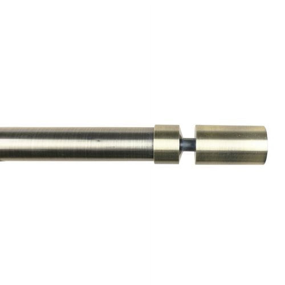 Urbanest 1" Sullivan Curtain Rod, 84"-120", Brushed Steel