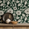 thumbnail image 5 of S4Sassy Floral Vine Wallpaper - Green Wall Covering, 25" x 120" Self-Adhesive Textured Vinyl Walls Paper, Wallwrap, Easy DIY Wall Covering For Boho aesthetic wall decor, Living Room, Living Spaces, 5 of 9