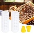 thumbnail image 1 of Jaula de plástico Jadeshay Juego de apicultura Taza de cría de abejas, 1 of 12