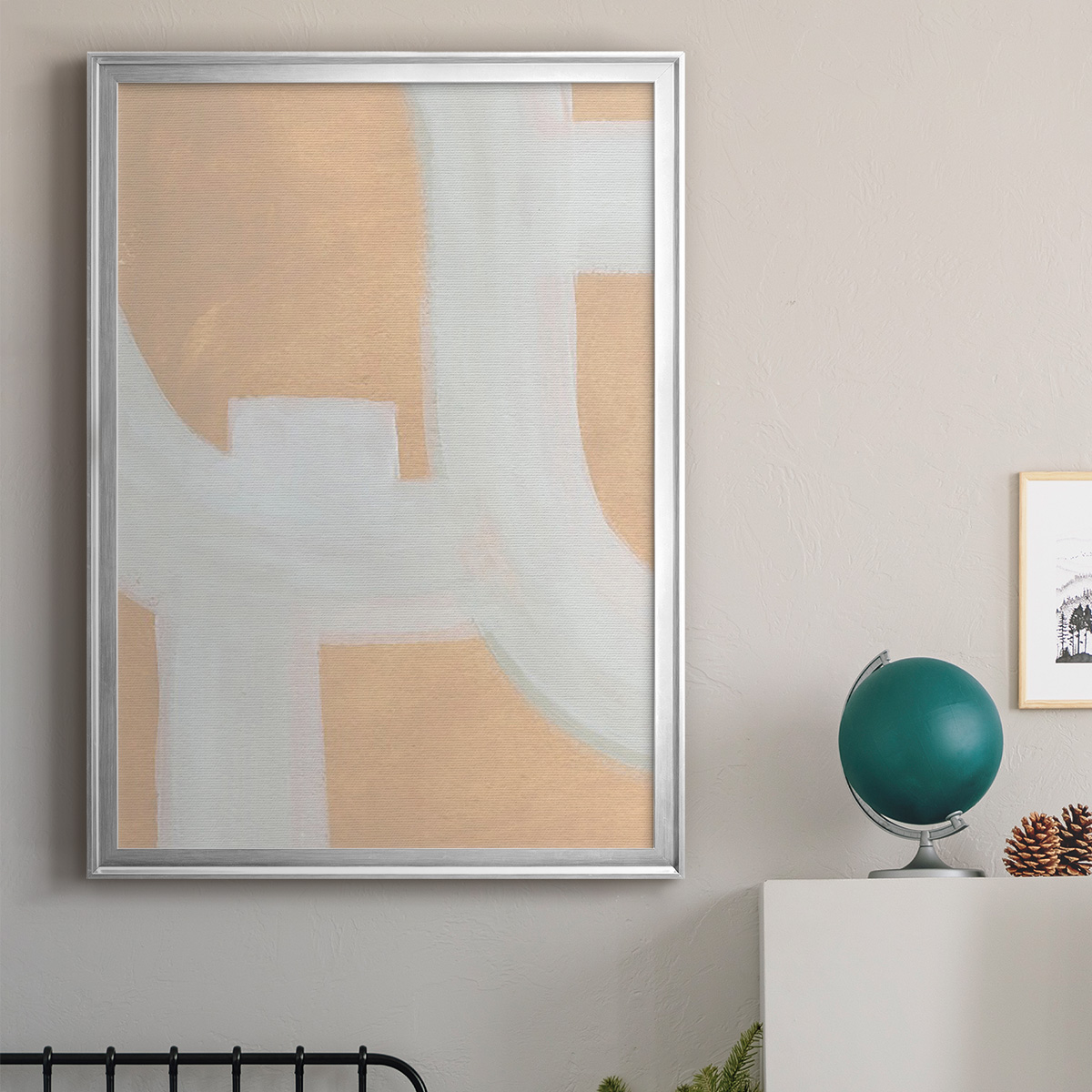 Neutral Winding Paths II Premium Framed Print, in Gold, Black, or Silver - Ready to Hang