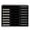 Black, 24 Slots, variant on 27 Slots Literature Organizer, Adjustable File Sorter Mail Center, Magazine Holder Paper Storage Cabinet for Office Home School, Black
