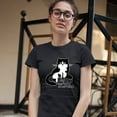 thumbnail image 3 of Tee Hunt My Cat was Right About You T-Shirt Cat Lover Funny Kitty Kitten Women's T-Shirt Tee, Black, Medium, 3 of 5