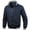 Navy, variant on Mens Bomber Jacket Casual Zip Up Lightweight Varsity Slim Fit Windbreaker Softshell Spring Sportswear Jackets Coat Men's Jacket Spring Fall Jacket Coat, Black&M