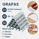 thumbnail image 2 of Set 10,000 Grapas Para Engrapadora 26/6 Acero Para Oficina Color Gris, 2 of 4