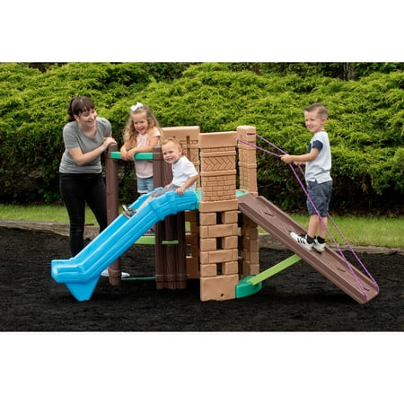 Little Tikes 2-in-1 Castle Playground Climber and Slide, Multicolor, for Ages 3+