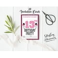 thumbnail image 3 of Darling Souvenir White Birthday Invitation Card Printable Fill or Write In Blank Invites Party Supplies Pack Of 28 5 x 7 Inches, 3 of 5