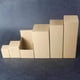 thumbnail image 1 of Caja de papel Kraft universal, caja de embalaje corrugado de tres capas, embalaje exterior del producto, caja de fondo con hebilla rectangular cuadrada, 1 of 5