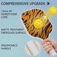 thumbnail image 2 of Pickleball Paddles Set Of 2, Fiberglass Surface, Animal, Leopard Print, 4 Balls & Bag, 2 of 5