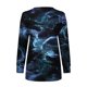 thumbnail image 4 of Camiseta suelta estampada a la moda para mujer, blusa de manga larga, cuello redondo, camisetas informales Pompotops FGAJ12410, 4 of 5