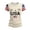 Beige #3, variant on Evdexr Womens 250th Anniversary Usa Shirts 4th Of July T Shirts Patriotic Short Sleeve Usa Flag Print Tees 1776 2130 Crewneck Casual Plus Size Blouses Army Green L