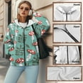thumbnail image 6 of SCRAWLGOD Mushroom Woman Zipper Hoodies for Women Oversized Sweatshirt with Hood Long Sleeve Ladies Hoodies Zip Front Size XS Casual Sportswear Hoodie Women Travel, 6 of 7