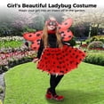 thumbnail image 3 of Disfraz de Mariquita, Traje de tutú de Lunares para niñas, Diadema de Antena con Media máscara de Ala de Escarabajo, Disfraz para Fiesta de cumpleaños de Halloween, Mascarada, Cosplay, Actuación en Es, 3 of 6