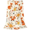 thumbnail image 2 of Sikiie Flower Fox Ultra-Soft Micro flannel Blanket Luxury All Seasons Warm Blanket for Bedding Sofa and Travel (4 sizes)-60"x50", 2 of 7