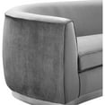 thumbnail image 4 of Meridian Furniture Julian Grey Velvet Loveseat, 4 of 6