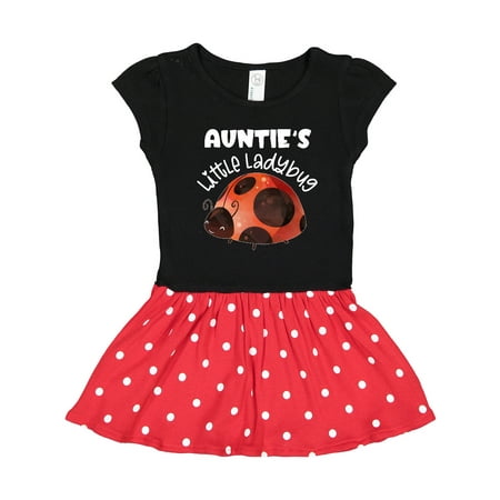 

Inktastic Auntie s Little Ladybug Gift Toddler Girl Dress
