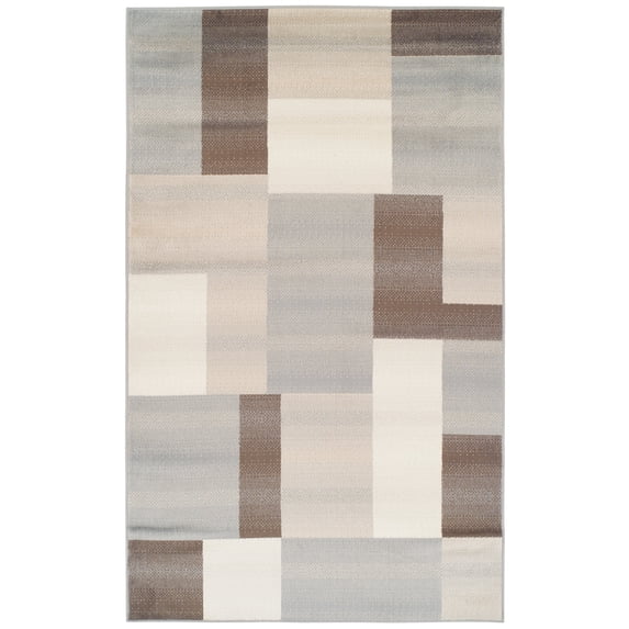 Clifton Geometric Patchwork Contemporary Area Rug Multi-Color / 6 ft. x 9 ft.
