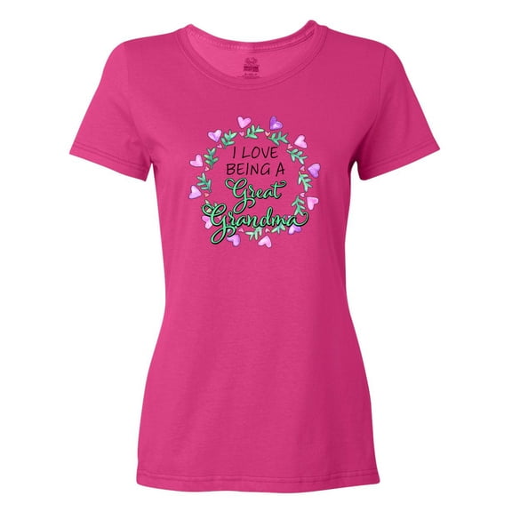 Inktastic I Love Being a Great Grandma- Circle of Hearts Women's T-Shirt