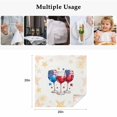 thumbnail image 5 of Patriotic 250th Cloth Napkins, Anniversary Red Blue American Flag Freedom Washable and Reusable Dinner Napkins Set of 2, Table Napkin for Kitchen Party Birthday Wedding Hotel Housewarming 20"x20", 5 of 9